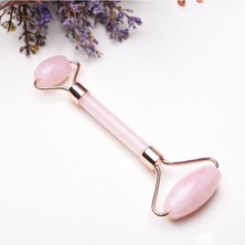 KFC Home Pembe Kuvars Jade Roller Çift Taraflı Orijinal Yüz Masaj Aleti