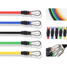 KFC Home 11 Parça Profesyonel Direnç Lastiği Seti Çok Fonksiyonlu Egzersiz Seti