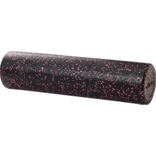 KFC Home Siyah-Pembe Tırtıksız Pilates Yoga Silindir Egzersiz Masaj Rulosu 60 cm
