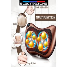 KFC Home Çift Motor 8 Toplu Premium Kalite Masaj Aleti Cihazı Ovmalı Yoğurmalı Isıtmalı Boyun Bel Sırt Ayak