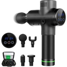 KFC Home LCD Ekranlı Orjınal Masaj Tabancası Şarjlı Kas Egzersiz Fitness Aleti