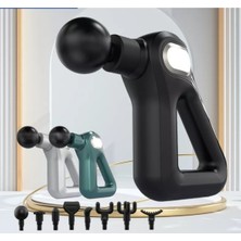 KFC Home Profesyonel Titreşimli Kas Boyun Vücut Gevşeme Şarjlı Masaj Tabancası Aleti Dijital Ekran