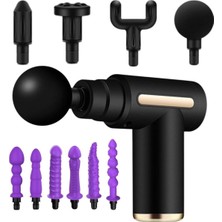 KFC Home Massage Gun Pro 11 Başlıklı  Vajinal Kullanım Darbeli Masaj Aleti  Makinesi