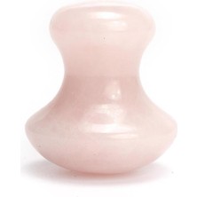 KFC Home Pembe Kuvars Doğal Taş Mantar Gua Sha Masaj Aleti