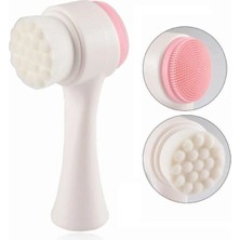 KFC Home Çift Taraflı Yüz Temizleme Masaj Fırçası 3D Cilt Bakım Silikon Yüz Temizleyici Yüz Yıkama Masaj 479