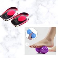 KFC Home Silikon Topukluk Ayak Masaj Topu Topuk İçin Topukluk ve Masaj Aleti