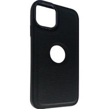 iPhone 14 Pro Max ile Uyumlu Nikelaj Deri Kapak Telefon Kılıfı