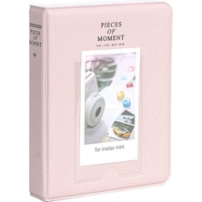 Fujifilm Instax Mini 12 Pembe Fotoğraf Makinesi - 10'lu Film - Kıskaçlı Stand - Pvc Albüm ve Simli Pleksi Kılıf Seti