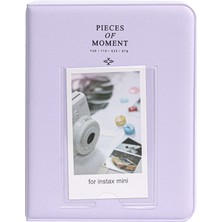 Instax Mini Film Uyumlu 64'lü Lila Pvc Albüm