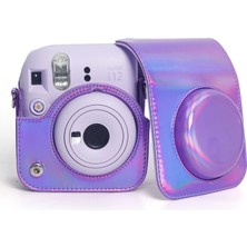 Fujifilm Instax Mini 12 Lila Fotoğraf Makinesi - 10'lu Film ve Parlak Kılıf Seti