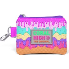 Coral High Renkli Dondurma Desenli Bozuk Para Çantası Kız Çocuk