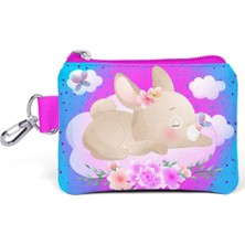 Coral High Pembe Mavi Tavşan Bozuk Para Çantası Kız Çocuk