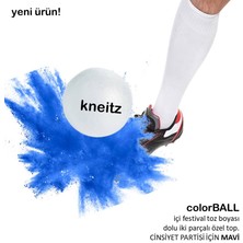 Kneitz Colorball Cinsiyet Belirleme Topu , Baby Shower Top , Cinsiyet Partisi Topu , Toz Boya Dolu Top Mavi