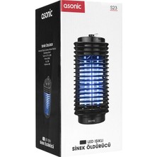 Asonic S23 3W Siyah LED Işıklı Sinek Öldürücü