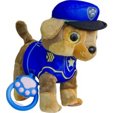 Mj Toys Paw Patrol Köpek Yürüyen, Havlayan Müzikli Tasmalı Kumandalı Peluş Oyuncak