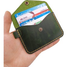 Minimalim Leather Craft Hakiki Deri El Yapımı Kartlık & Anahtarlık