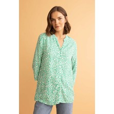 DeFacto Traditional Regular Fit Bisiklet Yaka Uzun Kollu Gömlek U2962AZ23SM