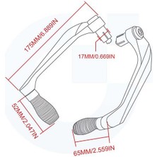 Moto Express Universal Motosiklet Manet Elcik Koruma Karbon Kırmızı Dp2