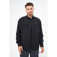 Ghassy Co. Erkek Yakın Koruma Hava Boşluklu Fonksiyonel Cepli Ayarlanabilir Kollu Tactical Gömlek GM-002