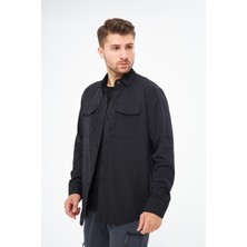 Ghassy Co. Erkek Yakın Koruma Hava Boşluklu Fonksiyonel Cepli Ayarlanabilir Kollu Tactical Gömlek GM-002