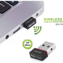 Concord W-1 300MBPS Mini USB Wifi Kablosuz Alıcı Adaptör Wlan