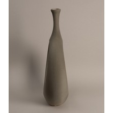 Koza Home Galante Özel Taş Doku Yeşil İskandinav Seramik Vazo 10x30x35cm 6269
