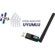 Concord W-7 300MBPS USB Antenli Uydu Alıcılı+ Pc Wifi Kablosuz Alıcı Adaptör MTK7601 Chipset Wlan