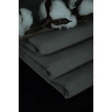 Jwk Home Jwk Fabrics Koyu Gri Pamuk Keten Punch Duck Bezi-Kumaşı Yarım Metre (50X180)