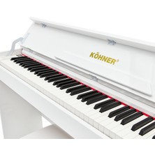 Köhner SLP-245 WH Dijital Konsol Piyano, Bluetooth, Tuş Hassasiyeti, 88 Tuşlu, Kapaklı (Kulaklık ve Tabure Hediyeli)