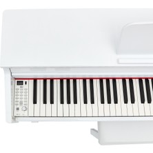 Köhner SLP-275 WH Dijital Konsol Piyano, Bluetooth, Tuş Hassasiyeti, 88 Tuşlu, Kapaklı (Kulaklık ve Tabure Hediyeli)