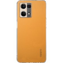 Caseart Oppo Reno 7 Kapak 1mm Süper Silikon Şeffaf Kılıf