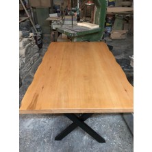 Bintaş Mobilya Naturel Kayın Ağacı Kütük Masa 85X140.CM