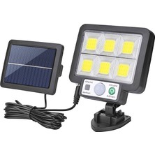 Gaman F72 Güneş Enerjili Cob LED Solar Panel Güneş Enerjili 3 Mod Harekete Duyarlı Duvar Lambası 3.5 mt Kablo