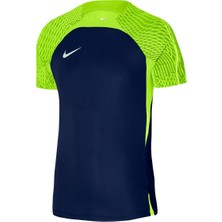 Nike DR2276 M Nk Df STRK23 Top Ss Lacivert-Neon Yeşil