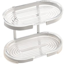 Bai Jiaying Ev Banyo Duvara Monte Hafif Lüks Çift Katmanlı Sabunluk (Yurt Dışından)