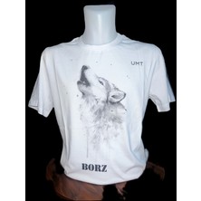 UMT O Yaka Beyaz 100 % Pamuk Erkek T-Shirt