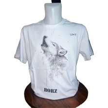 UMT O Yaka Beyaz 100 % Pamuk Erkek T-Shirt