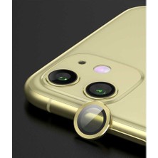 iPhone 11/12/12 Mini Uyumlu Kamera Koruyucu Gold Renk