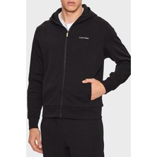 Calvin Klein Pamuklu Regular Fit Fermuarlı Kapüşonlu Sweat K10K111873BEH Erkek Sweat K10K111873 Beh