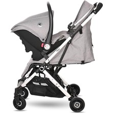 Lorelli Myla Ayrılıp Birleşebilen Kabin Set İkiz Bebek Arabası - Grey