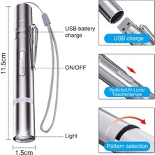 Jarke LED Pointer - USB Şarjlı Haustier Interaktives Spielzeug Mit Sisalmaus (Yurt Dışından)