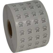 Moonstar Etiketleme Makinesi Kontrol Etiket 26 No (5 Rulo 50.000 Adet)