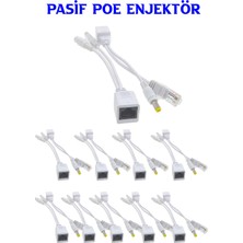 Apronx Pasif Poe Enjektör Poe Splitter Poesiz Ip Kamera Için 10 Çift