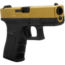 We Glock 19 Gen3 Titanium Gold + Green Gas +0.20GR Bb
