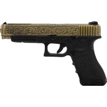 We Glock 34 Ivory Gravürlü LED Kutulu  Airsoft Tabanca