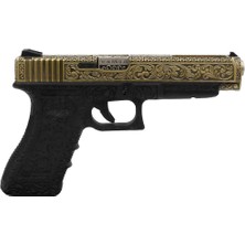 We Glock 34 Ivory Gravürlü LED Kutulu  Airsoft Tabanca