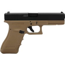 We Glock 17 Gen3 Tan + Green Gas +0.20GR Bb