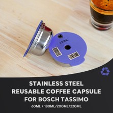 Bosch Tassimo Makinesi Doldurulabilir Filtre 200ML Için Kahve Kapsülü Pod (Yurt Dışından)