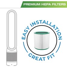 Dyson TP00/TP02/TP03/AM11 Için 2 Paket Hava Hepa Filtresi, Kule Arıtma (Yurt Dışından)