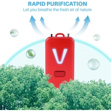 Kişisel Giyilebilir Hava Temizleyici Kolye Taşınabilir Oda Parfümü Kırmızı (Yurt Dışından)
